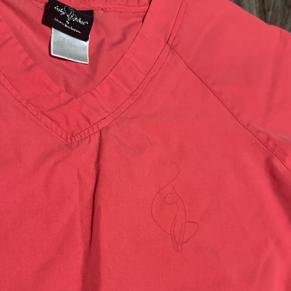 Baby Phat Coral-Pink Straight Leg Scrub Set - Picture 14 of 16